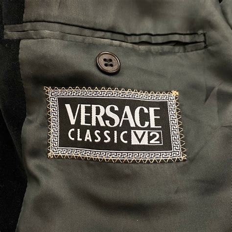 versace classic v2 suit jacket|Versace jacket vintage.